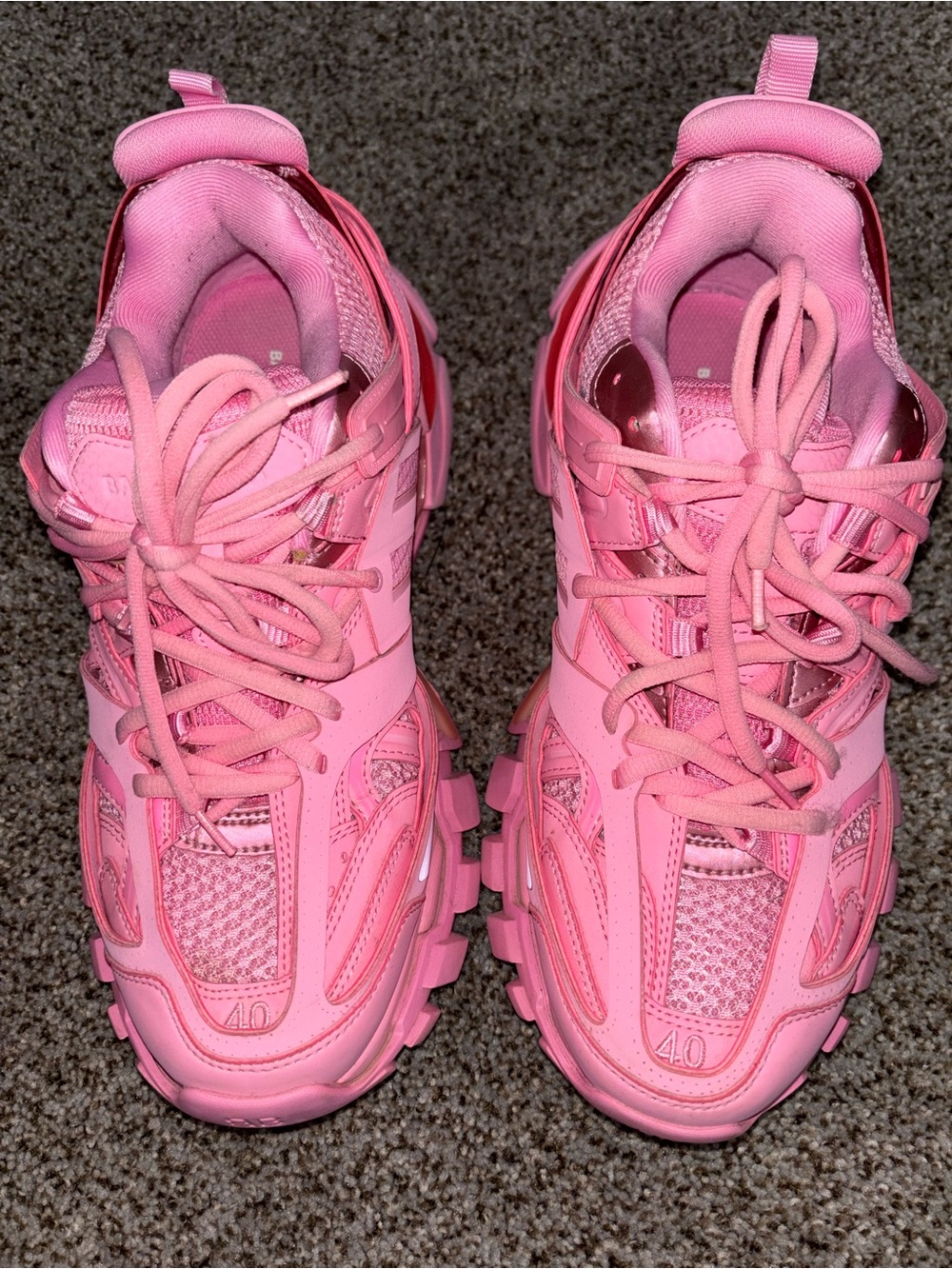 Balenciaga Women's Pink Track Sneakers - Picture 7 of 7